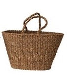 Hand Woven Tote w/Handles