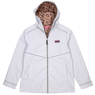 Simply Southern Rain Jacket Leopard Medium