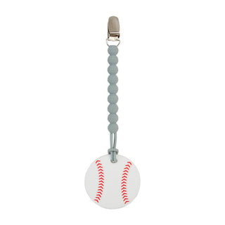 Mudpie Baseball Clip On Teether