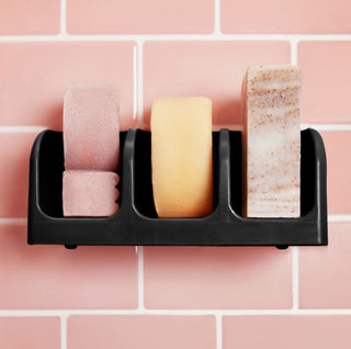 Kitsch Self Draining Soap Dish Black
