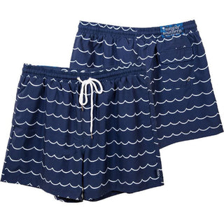 Simply Southern Swim Trunks Navy Ripple