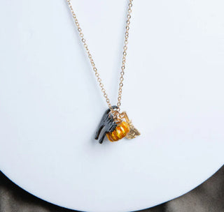 Howard's Willow Halloween Charm Necklace Gold