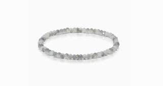 My Fun Colors Mini Crystal Bracelet Twilight Gray Silver Accent