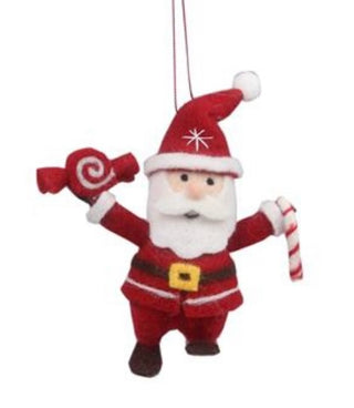 Wool Felt Santa Ornament
