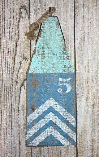 No. 5 Wooden Buoy Wall Decor