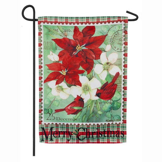 Christmas Floral Garden Flag
