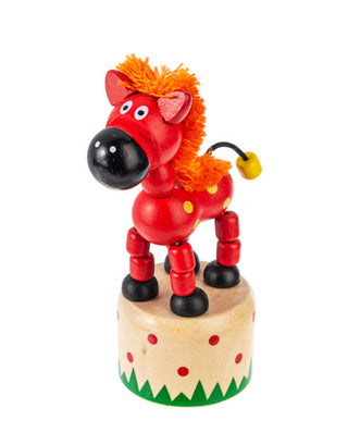 Push Puppet Red Horse