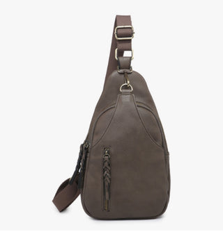 Jen & Co Nikki Sling Crossbody Chocolate M2342