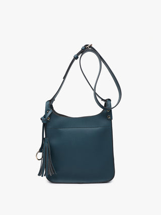 Jen & Co Lucinda Square Crossbody Dark Peacock M2469