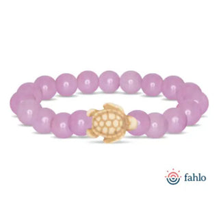 Fahlo Journey Sea Turtle Glow-in-the-Dark Bracelet Lilac Glow