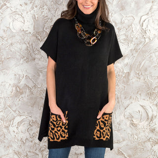 Turtle Neck Poncho
