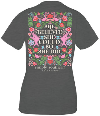 Simply Southern She Graphite T-shirt XL