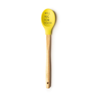 Yellow Silicone Spoon Will Hug for Food