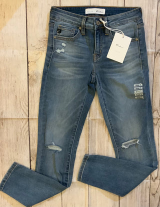 Kancan Petite Light Distress Skinny Jeans 8399m