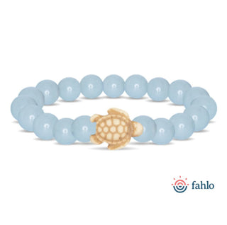 Fahlo Journey Sea Turtle Glow-in-the-Dark Bracelet Aqua Glow