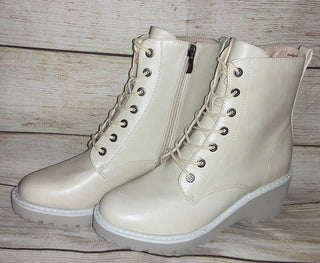 Corky’s Ghosted Cream Lace Up Boot
