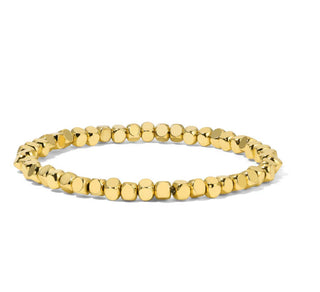 My Fun Colors Fashion Fortunes 4mm Gold Cube Bracelet Medium