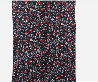 Vera Bradley Plush Throw Blanket Perennials Noir