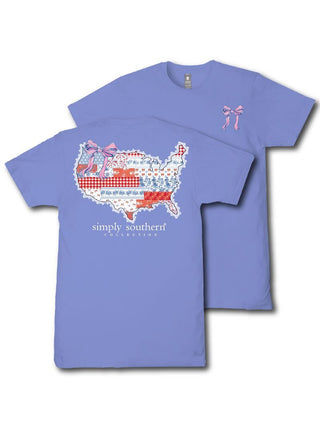Simply Southern Short Sleeve Tee USA Patch Bali