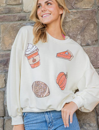 Simply Southern Sequin Crewneck Fall