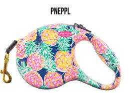 Simply Southern Retractable Leash  Pineapple