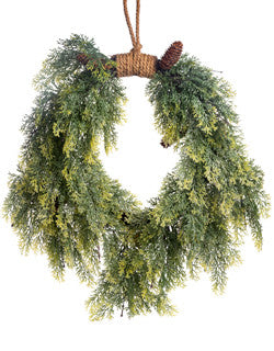 Weeping Cedar Wreath 28”