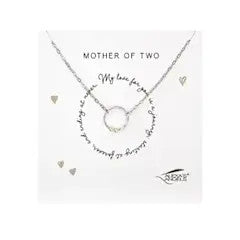 Alexa's Angels Mother of Two 16-18" Adjustable Necklace