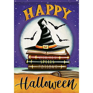 Witch Hat & Boo Garden Flag