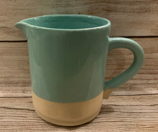 Aqua Stoneware Pitcher