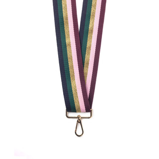 Kedzie Interchangeable Bag Strap Purple Stripe