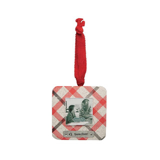 #1 Teacher Frame Ornament