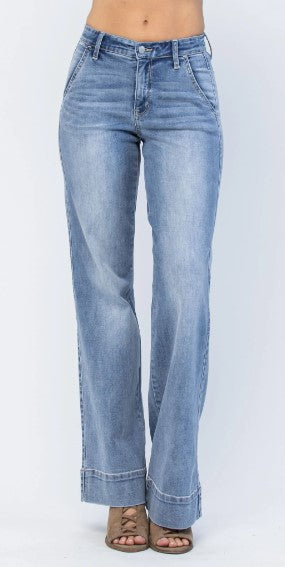 Judy Blue Wide Hem Wide Leg Fit 82401