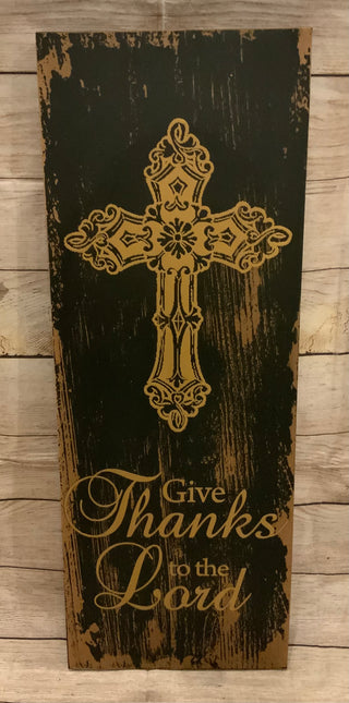 Give Thanks to the Lord Sign