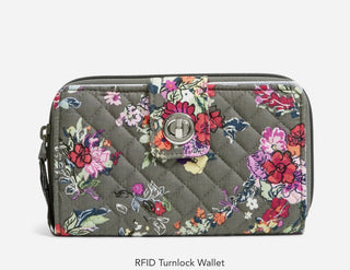 Vera Bradley RFID Turnlock Wallet