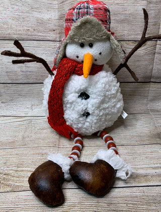 Plush Snowman Shelf Sitter