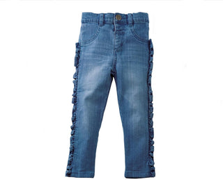 Mudpie Girls Ruffle Jeans