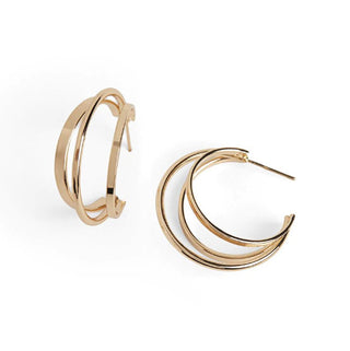 Whispers Multi Hoop Earrings Gold WN004623
