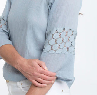 Elsie & Zoey Skylah Blouse Celestial Blue