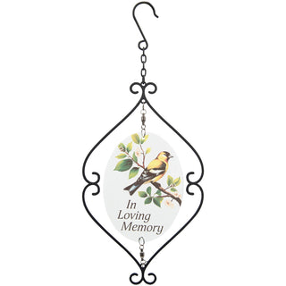 In Loving Memory Garden Glass Spinner