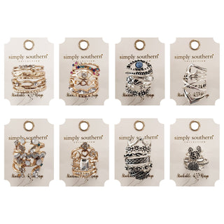 Stackable Rings Silver Moon