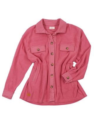 Simply Southern Shacket Fleece Mauve