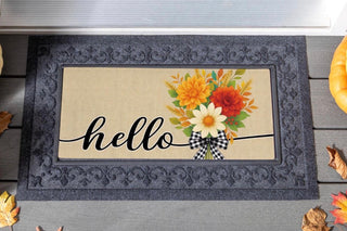 Hello Fall Bow Florals Switch Mat