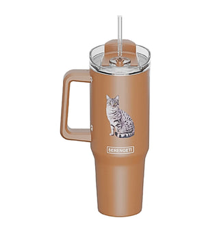 Serengeti  Silver Tabby Cat Ultimate Tumbler