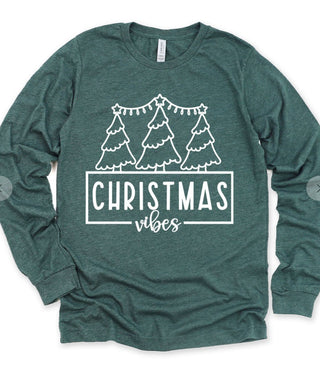 Christmas Vibes Long Sleeve Tee