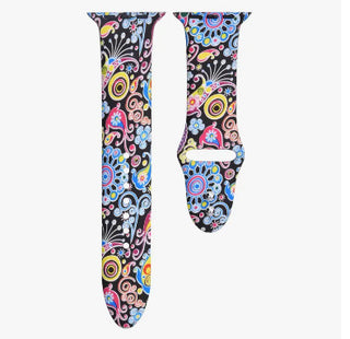 Silicone Apple Watch Band Multi Paisley 38/40/41mm