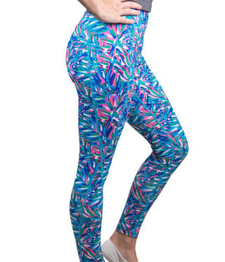 Simply Southern Sport Leggings Abstract Small