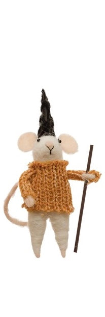 Wool Felt Mouse Ornament