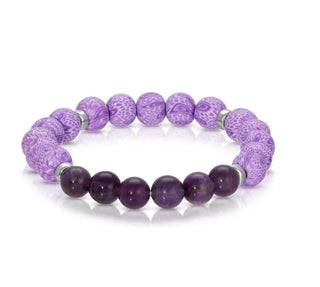My Fun Colors Amethyst & Clay Beaded Bracelet