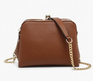 Jen & Co Kiva Snap Pouch Crossbody Brown M2590