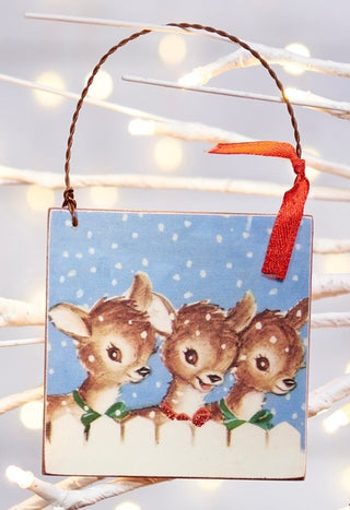 Retro Reindeer Ornament Style 2